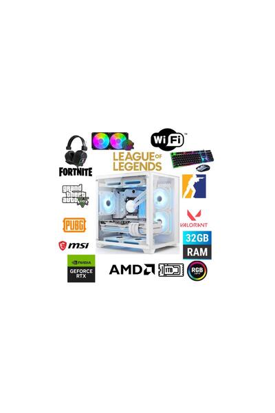 MSI DFS Gaming ECO 78X-RYZEN 7 5700X-B550M-RTX 5060 8GB-32GB RAM-1TB M.2 SSD-...