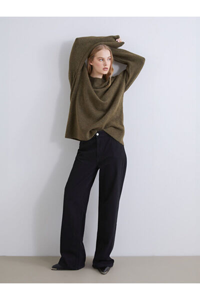 LC Waikiki Crew Neck Oversize Women's Knitwear Sweater