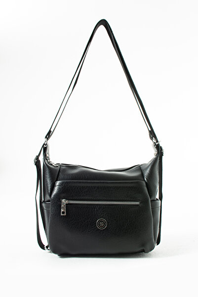 Sanmorris Women's 4-Compartment Faux Soft Leather Shoulder and Backpack