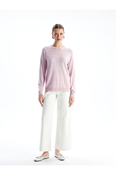 LC Waikiki Crew neck solid long sleeve women knitwear sweater