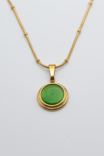 Limosse Jewelry قلادة جايد سيرينيتي من حجر اليشم