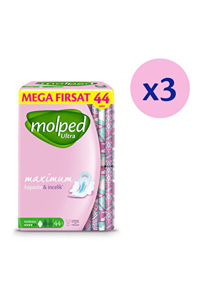 Molped Ultra Hijyenik Ped Normal Süper Mega Paketi 132 Adet