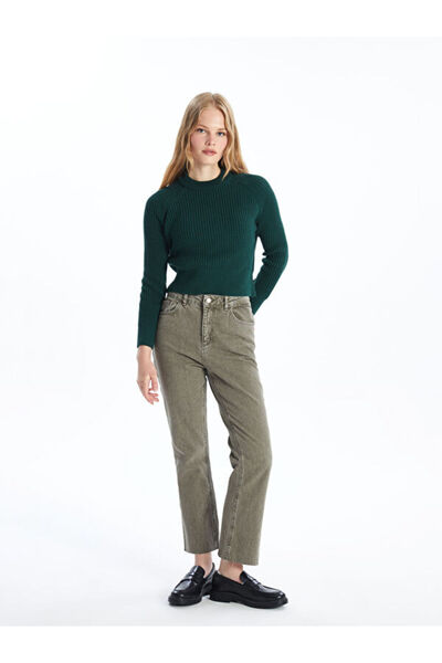 LC Waikiki Crew neck solid long sleeve women knitwear sweater