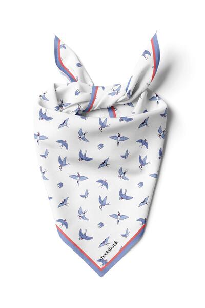 Modabutik Kuş Desenli Bandana