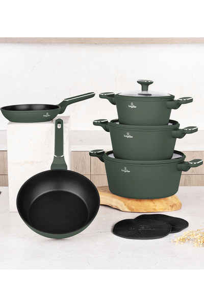 Berlinger Haus Σετ μαγειρικών σκευών τιτανίου με αντικολλητικά τηγάνια 10 τεμ...