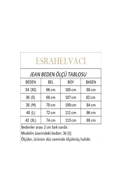 ESRAHELVACI Acıkahve spanyol szabású farmernadrág