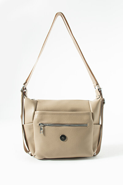 Sanmorris Women's 4-Compartment Faux Soft Leather Shoulder and Backpack