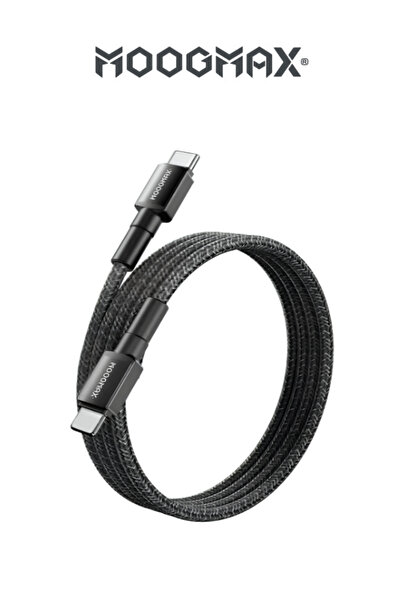 MOOGMAX شاحن تايب سي بقوة 60 واط وبطول 1 متر. سلك شاحن تايب سي مصنوع من القما...