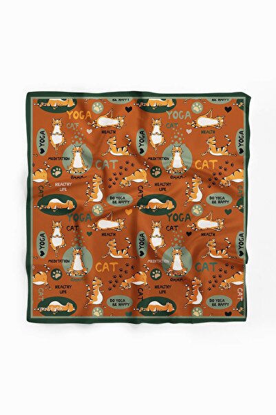 Modabutik Μπαντάνα με μοτίβο γιόγκα γάτας