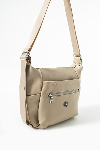 Sanmorris Women's 4-Compartment Faux Soft Leather Shoulder and Backpack