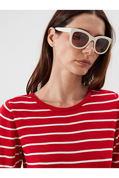 LC Waikiki Crew Neck Striped Women's Knitwear Sweater