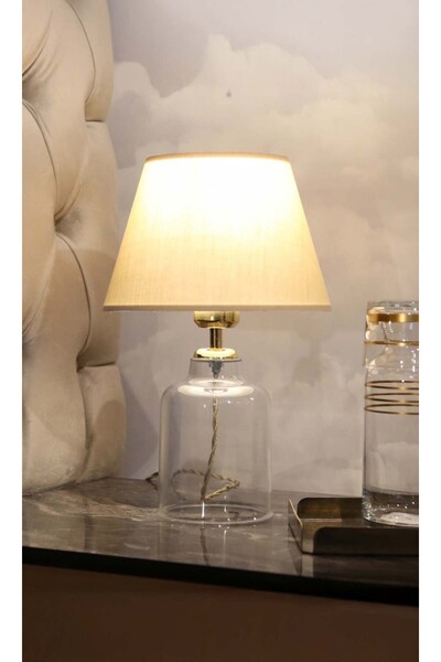 Storish Camila Abajur Dekoratif Masa Lambası Açık Kahverengi