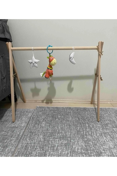 MrtAhşap Montessori Ahşap Bebek Egzersiz Aleti Geniş Model