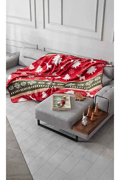 Storish Winter Çift Kişilik Battaniye Red