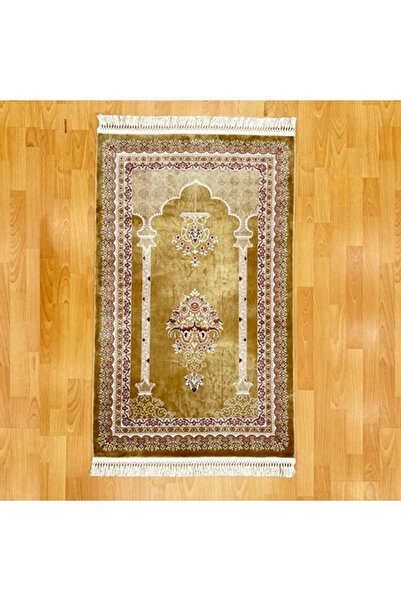 MEVLANA BAZAAR Hayat Ağacı İşlemeli İpek Seccade