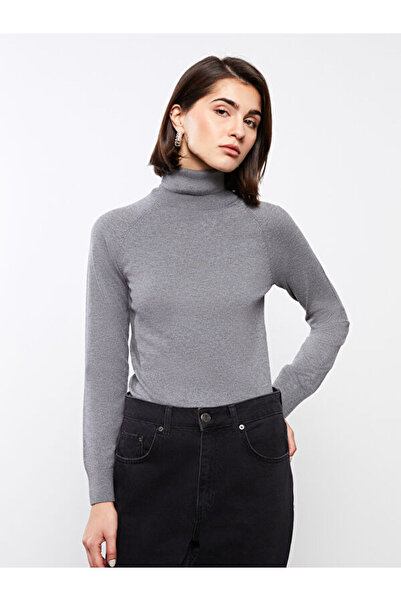 LC Waikiki Turtleneck solid long sleeve women knitwear sweater