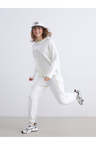 LC Waikiki Crew Neck Oversize Women's Knitwear Sweater