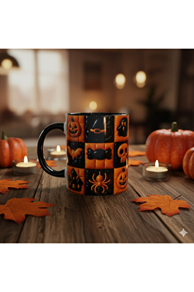 EDESİNG هدية رقمية مطبوع ذات طابع الهالوين والهالوين سعة 330cc