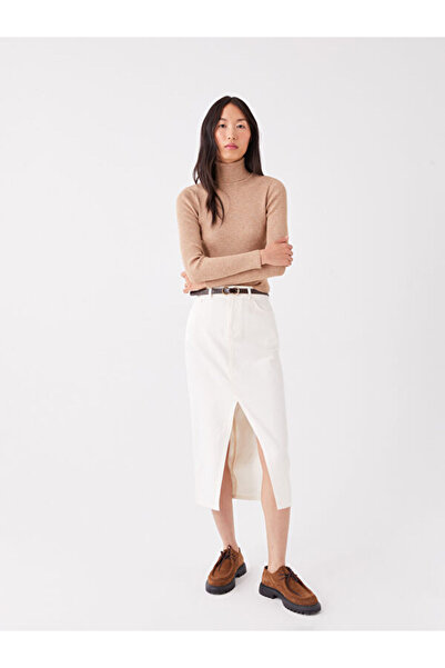 LC Waikiki Turtleneck solid long sleeve women knitwear sweater