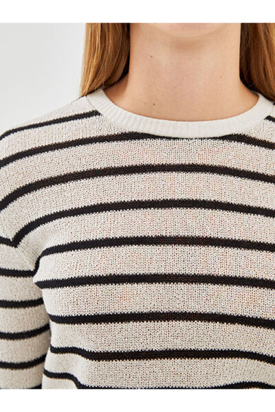 LC Waikiki Crew Neck Striped Women's Sweater