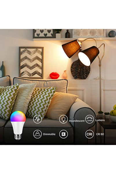 nory مصباح ذكي 7 وات، إضاءة LED RGB مع 16 خيارًا للألوان