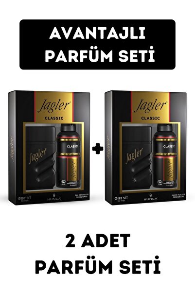 Jagler Orıjınal Classıc Erkek Edt Parfüm 90 Ml + Deo 150 Ml 2'li Set Yeni Ürün