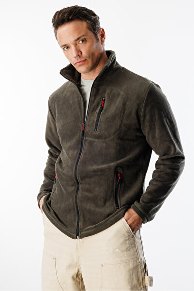 GENIUS STORE Men's Fleece Full Zip 3 Pockets Outdoor Fleece Jacket Tactical Flecee POLAR-GNS