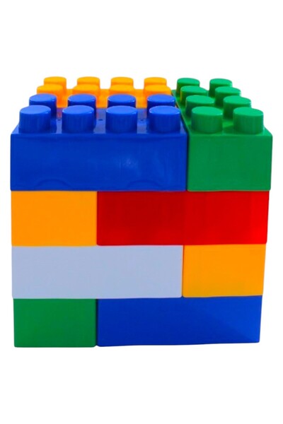 Toybox صندوق ألعاب مكعبات بناء كبيرة 12 قطعة لعبة تعليمية تعليمية للأطفال