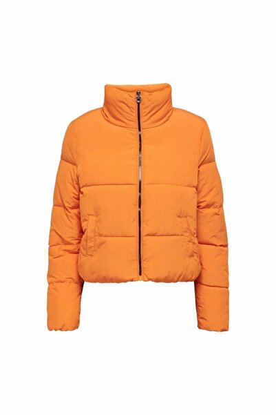 ONLY Dolly Short Puffer Жіночий помаранчевий пальто з високим коміром