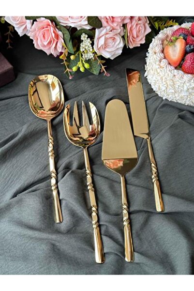 Mikasa Moor Natty Gold 4-Piece Service Set