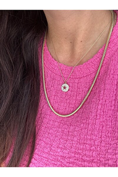 Twenty Eight Helios Spine Steel Chain Necklace