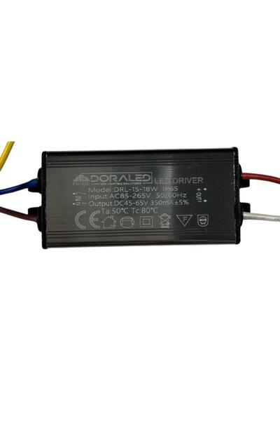 DORA LED 18-25X1W 350Ma 62-90V Power Led Driver IP67 Power Led Sürücü