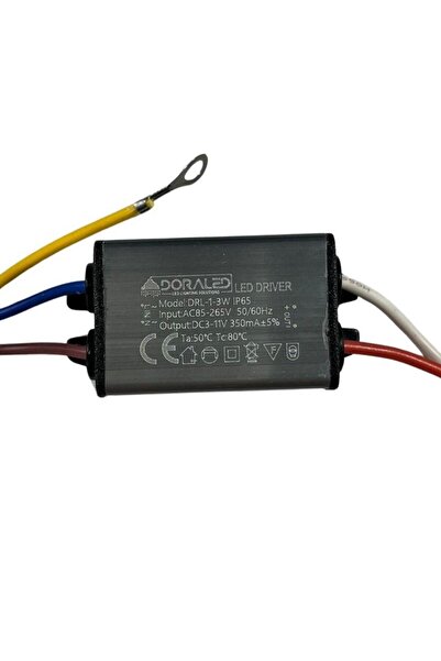DORA LED 1-3X1W 350Ma 3-12V Power Led Driver IP67 Power Led Sürücü