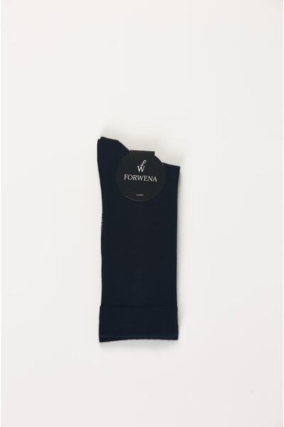 Forwena Мъжки безшевни чорапи до глезена от тъмносини модали