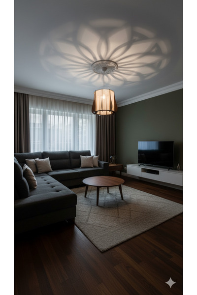 shop BSD DEKORATİF TÜLLÜ TEKLİ SARKIT AVİZE