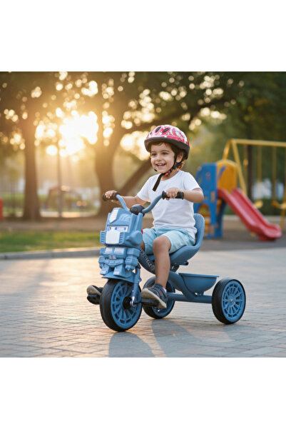 Family Center دراجة ثلاثية العجلات للأطفال مع موسيقى وأضواء وسلة خلفية 25-601B