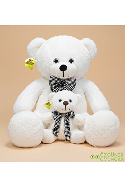 Özgüner Oyuncak 101 Yavrulu Papyonlu Büyük Ayıcık (%100 YERLİ)