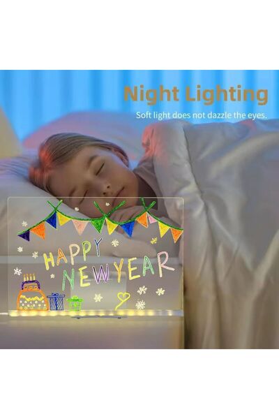 tinyshop kids store 23*30 DİJİTAL IŞIKLI SİHİRLİ YAZI TAHTASI