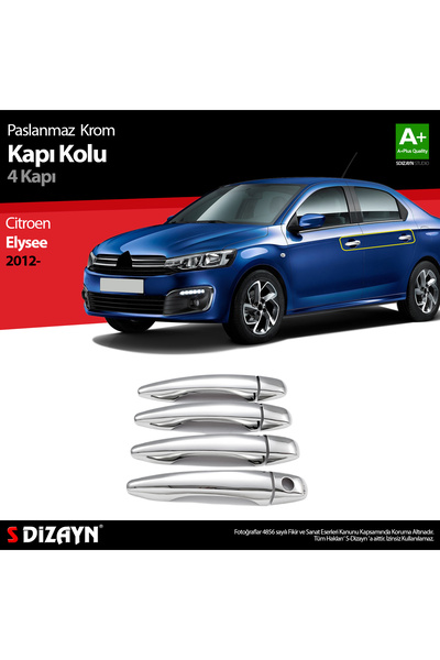 S Dizayn S-Dizayn Citroen C-Elysee Krom Kapı Kolu 4 Kapı 2013-2017 5501120