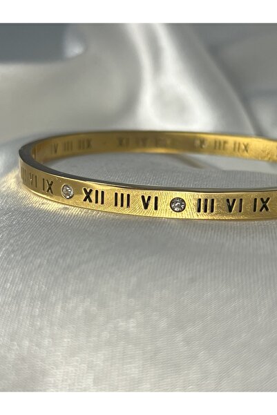 CEY ACCESSORY مشبك مكتوب عليه رقم روماني - ذهبي