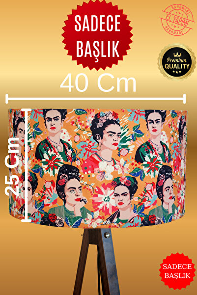 APCASADECOR Frida Kahlo Feride Lambader Başlığı El Emeği