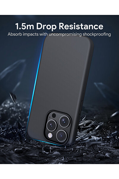 AUKEY Magnetic Hard-Shell Phone Case For iPhone 15 Pro Black