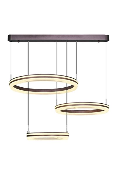 Özcan Aydınlatma Özcan Aydınlatma 2730-3Ak-04 Seira 3'Lü Sarkıt 30+40+50 Kahve