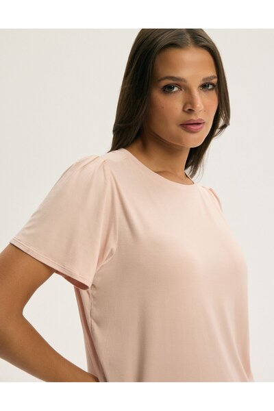 ESOTIQ Set pijama pentru femei, lenjerie de casă, tricou și pantaloni scurți, din 2 piese, viscoză și elastan, confortabil | Carmona