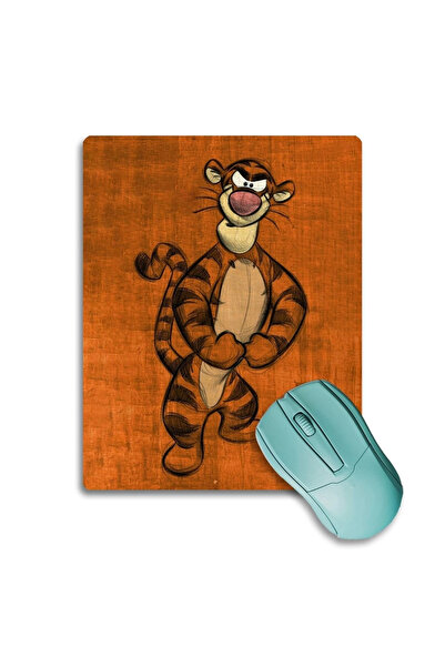 SonicTouch Tiger Tigger Culoare portocalie Anti-alunecare Gaming Player Mouse Pad/Pad fără sudură 17x21cm