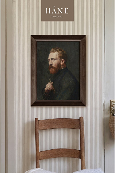 Hane Concept Pictură de portret de Van Gogh de epocă, imprimare artistică înr...