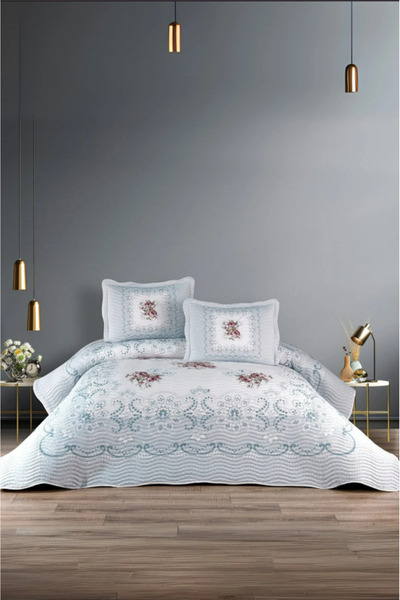 BELENAY HOME Nerea 3 Parça Çift Kişilik Yatak Örtüsü Takımı – Pike Set