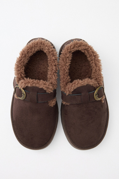 LUTVELIZADE Bot 2524 - İçi Kürklü Eskitme Tokalı Acı Kahve Süet Kadın Bot