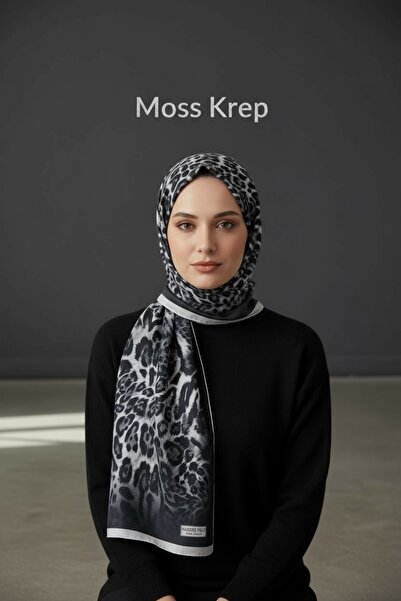 Onur Şal - Moss Krep İpek Görünümlü Şal Dökümlü Kaliteli Esnek Kumaş Moda Mağ...