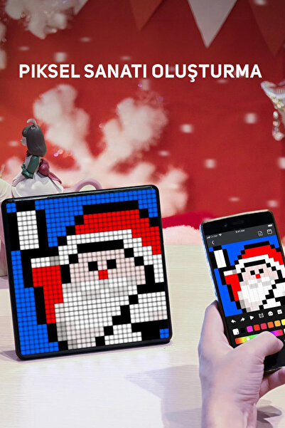 DIVOOM Pixoo Max 32x32 Piksel Full Led Ekranlı App Kontrollü Akıllı Resim Çerçevesi